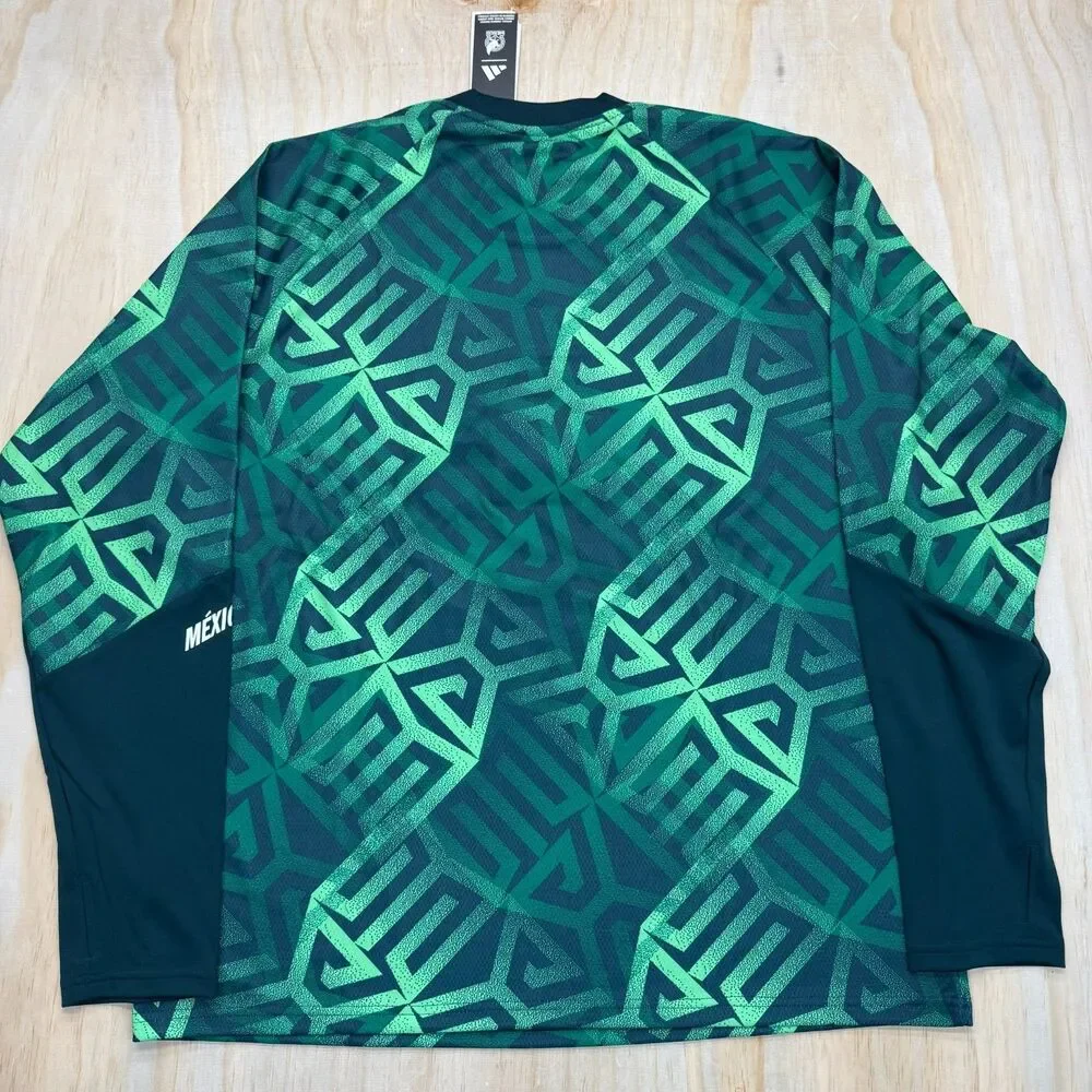 NEW Mexico National Team adidas 2026 Long Sleeve Pre-Match Top Green sz XL